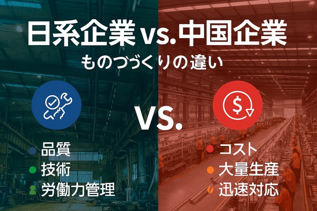 日系企業と中国企業のものづくりの比較